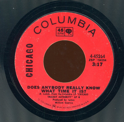 Chicago (2) - Does Anybody Really Know What Time It Is? / Listen (7", Single, Styrene, Pit)
