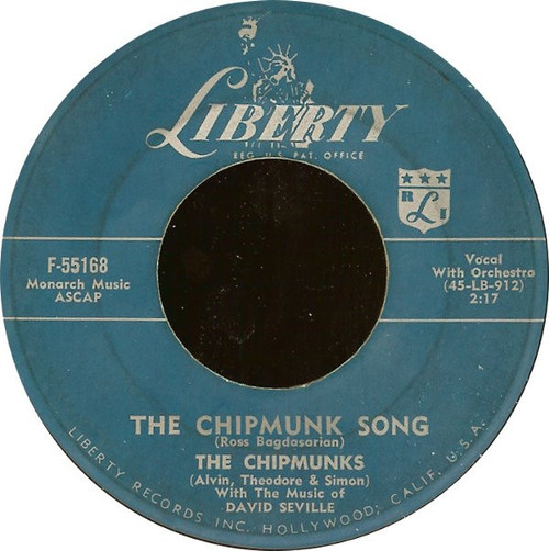 The Chipmunks / David Seville - The Chipmunk Song / Almost Good (7", Single, Mon)