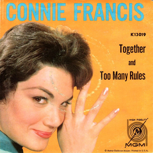 Connie Francis - Together / Too Many Rules (7", Single)