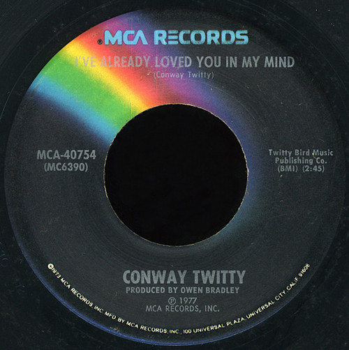 Conway Twitty - I've Already Loved You In My Mind / I've Changed My Mind (7", Single, Pin)