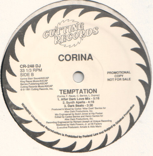 Corina - Temptation (12", Promo)
