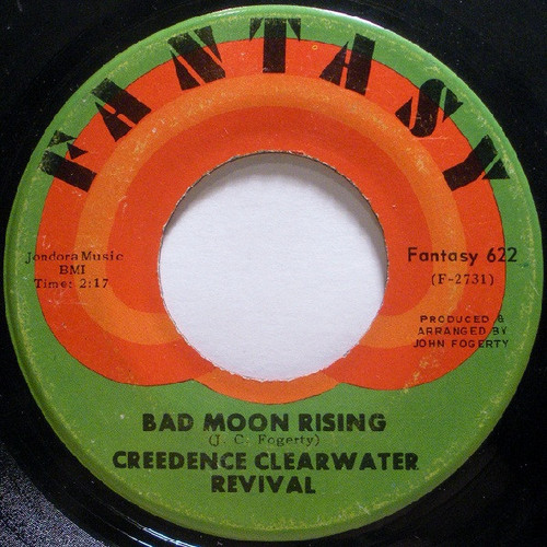 Creedence Clearwater Revival - Bad Moon Rising / Lodi (7", Single, Roc)