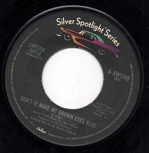 Crystal Gayle - Don't It Make My Brown Eyes Blue / Green Door (7", RE)