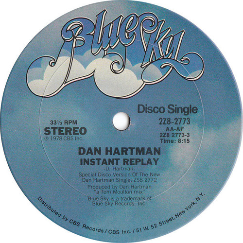 Dan Hartman - Instant Replay (12", Single)