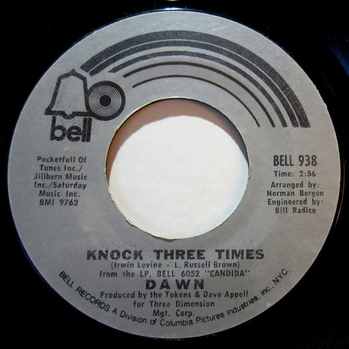 Dawn (5) - Knock Three Times (7", Single, Styrene, Pit)