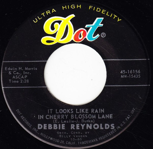 Debbie Reynolds - It Looks Like Rain In Cherry Blossom Lane (7")