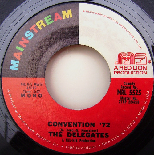 The Delegates (2) / Charles Kynard - Convention '72 / Funky Butt (7", Mono, Styrene)