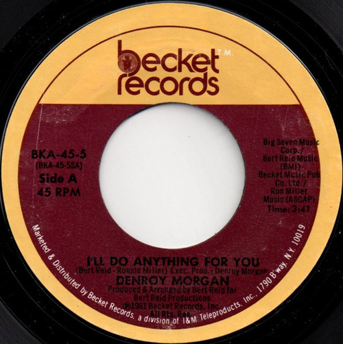 Denroy Morgan - I'll Do Anything For You (7", Styrene)