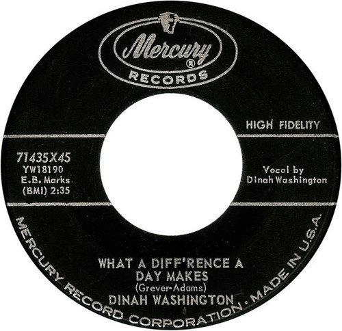 Dinah Washington - What A Diff'rence A Day Makes / Come On Home (7", Single)