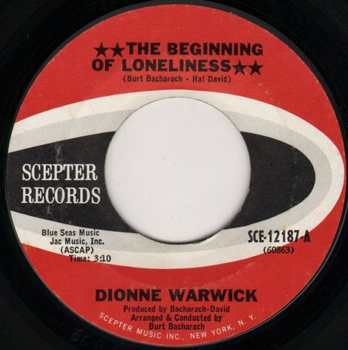 Dionne Warwick - The Beginning Of Loneliness (7", Single, Styrene, Ter)