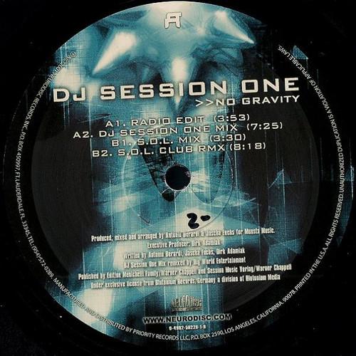DJ Session One - No Gravity (12")