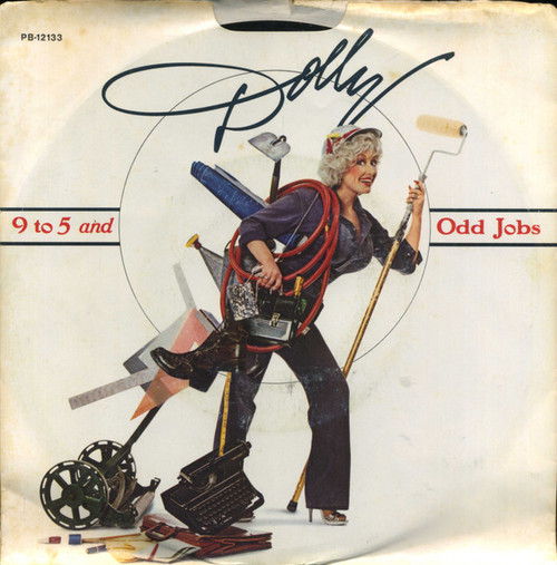 Dolly Parton - 9 To 5 (7", Single, Styrene, Ind)