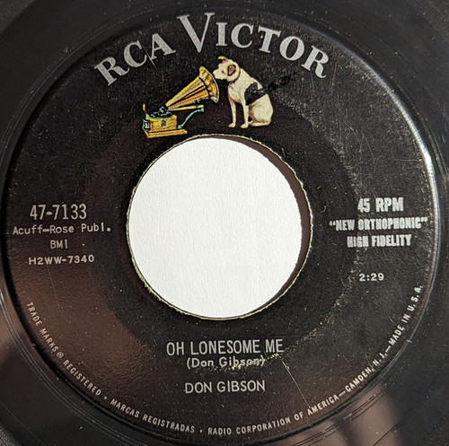Don Gibson - Oh Lonesome Me (7", Single, Ind)