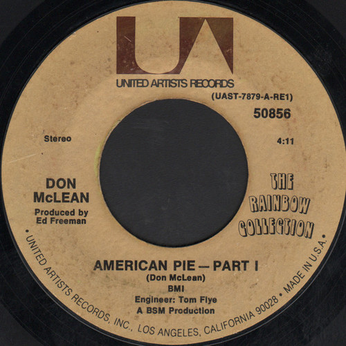 Don McLean - American Pie (7", Single, Styrene, Pit)