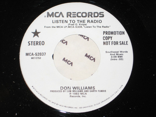 Don Williams (2) - Listen To The Radio  (7", Promo)