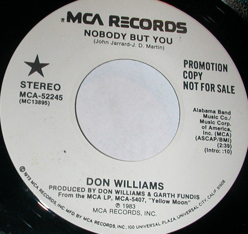Don Williams (2) - Nobody But You (7", Promo)