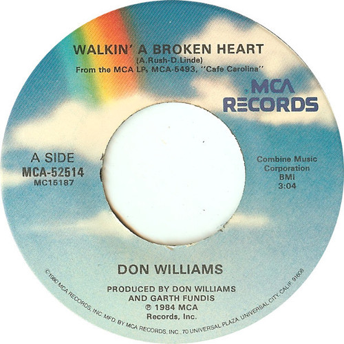 Don Williams (2) - Walkin' A Broken Heart (7")