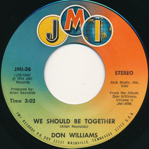 Don Williams (2) - We Should Be Together / Millers Cave (7")