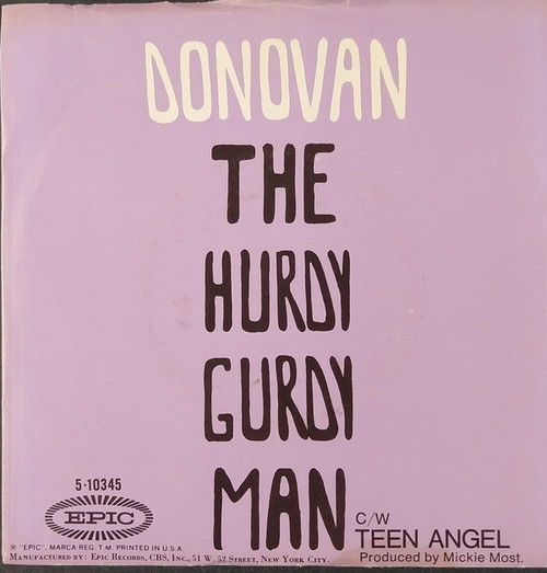 Donovan - Hurdy Gurdy Man (7", Single, Styrene, Pit)