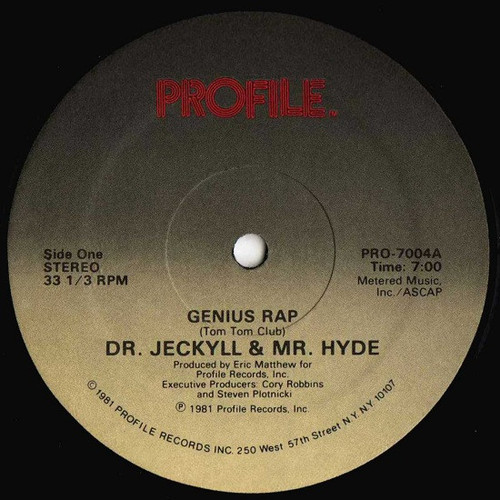 Dr. Jeckyll & Mr. Hyde - Genius Rap (12", Single)