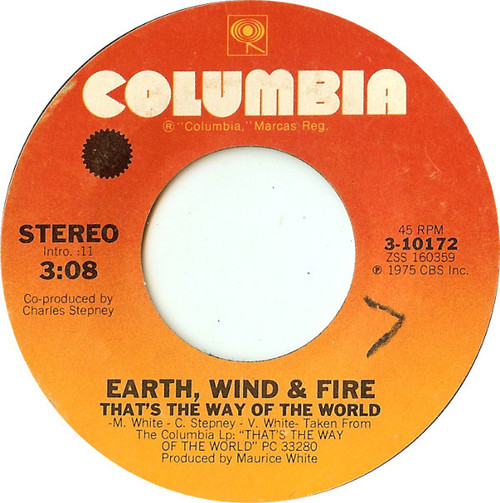 Earth, Wind & Fire - That's The Way Of The World / Africano (7", Single, Styrene, Pit)