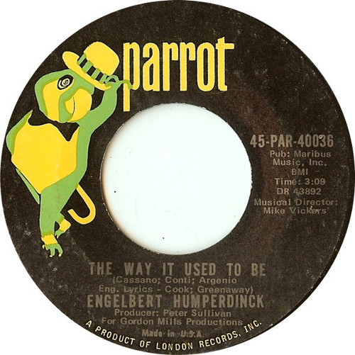 Engelbert Humperdinck - The Way It Used To Be / A Good Thing Going (7", Single, Ter)