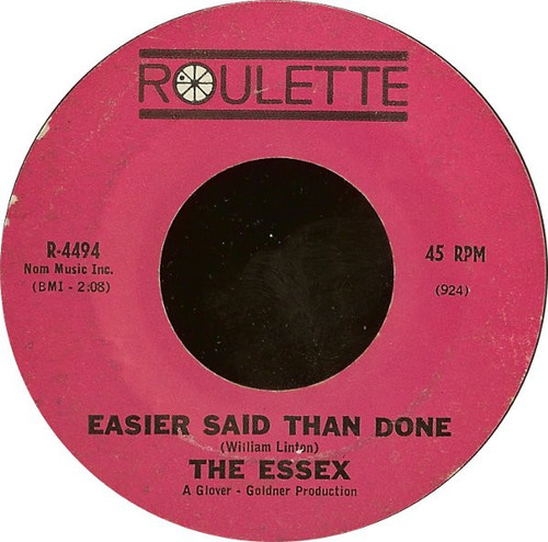 The Essex - Easier Said Than Done / Are You Going My Way (7", Single, Styrene)