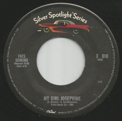 Fats Domino - My Girl Josephine / When My Dream Boat Comes Home (7", Mono)