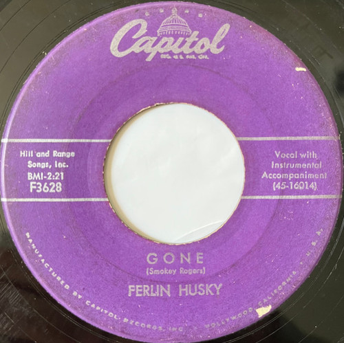 Ferlin Husky - Gone / Missing Persons (7", Single, Scr)