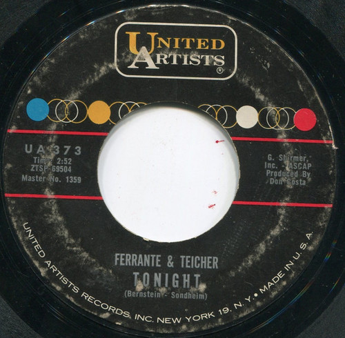 Ferrante & Teicher - Tonight / Dream Of Love (7", Single)