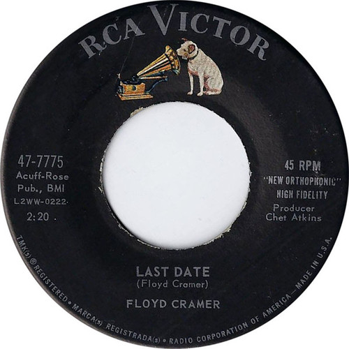 Floyd Cramer - Last Date  (7", Single, Ind)