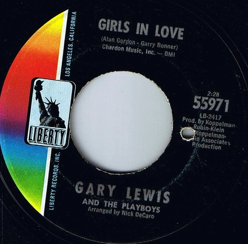 Gary Lewis And The Playboys* - Girls In Love (7", Single)