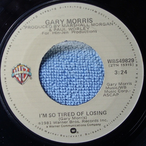 Gary Morris - Headed For A Heartache / I'm So Tired Of Losing (7", Single)