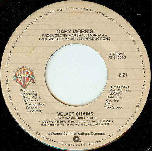 Gary Morris - Velvet Chains (7", Single)