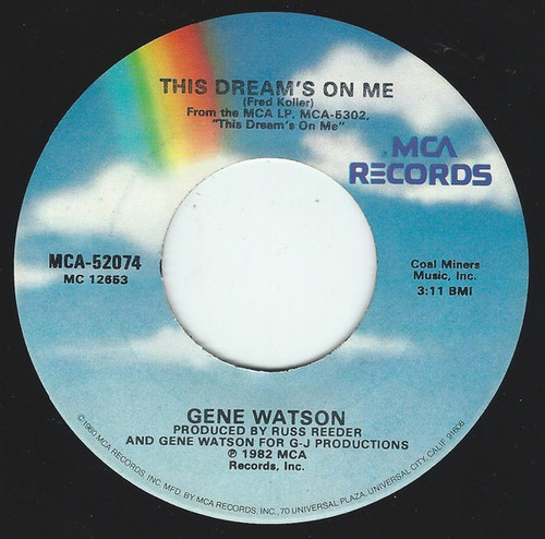 Gene Watson - This Dream's On Me (7", Single)