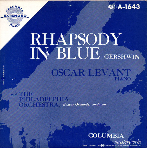 Gershwin* - Oscar Levant / The Philadelphia Orchestra / Eugene Ormandy - Rhapsody In Blue (7", EP)