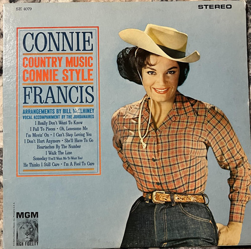 Connie Francis - Country Music Connie Style (LP, Album)_4041696031