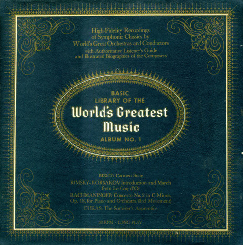 Bizet*, Rimsky-Korsakov*, Rachmaninoff*, Dukas* - Basic Library Of The World's Greatest Music - Album No. 1 (LP + Box)