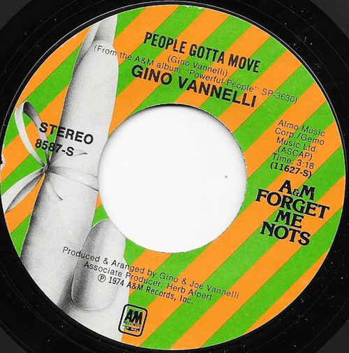 Gino Vannelli - People Gotta Move (7", Single, RE)