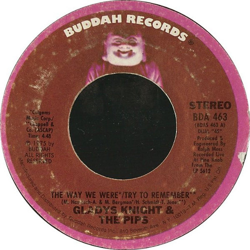 Gladys Knight And The Pips - The Way We Were / The Need To Be (7", Styrene)