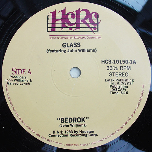 Glass (3) Featuring John Williams (19) - Bedrok / You Are The One (12", 1st)