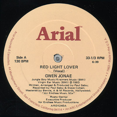 Gwen Jonae - Red Light Lover (12", 130)