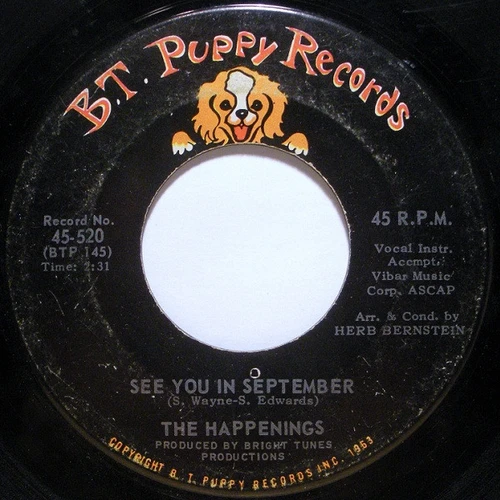 The Happenings - See You In September (7", Single, Roc)