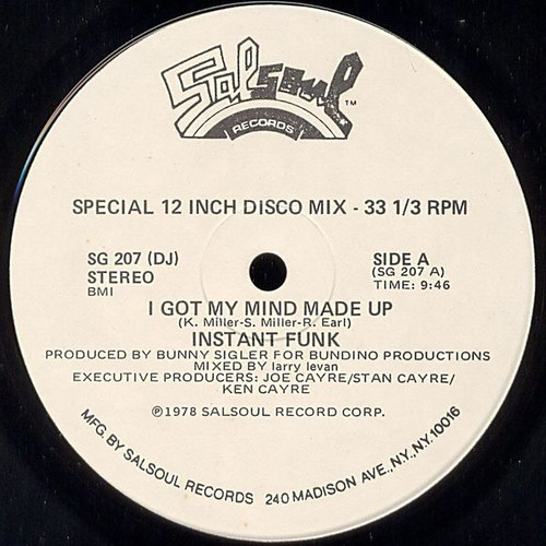 Instant Funk - I Got My Mind Made Up (12", Single, Promo)