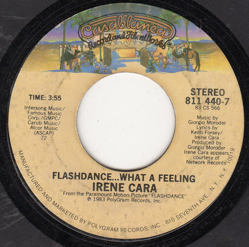 Irene Cara - Flashdance ... What A Feeling (7", Single, Styrene, 72 )