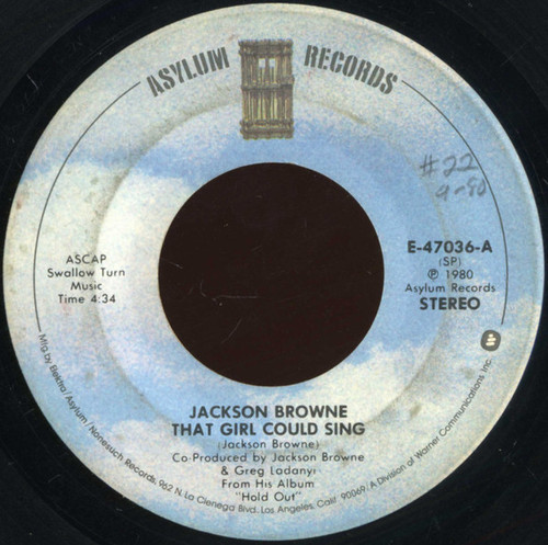 Jackson Browne - That Girl Could Sing (7", Single, SP )