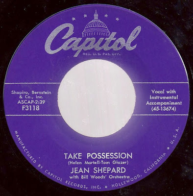 Jean Shepard - Take Possession / A Satisfied Mind (7", Scr)