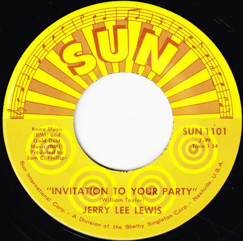 Jerry Lee Lewis - Invitation To Your Party (7", Single)