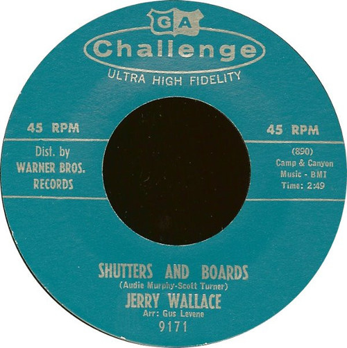 Jerry Wallace - Shutters And Boards / Am I That Easy To Forget (7")
