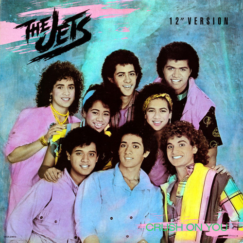The Jets - Crush On You (12", Single, Glo)